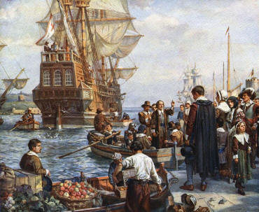 Mayflower sets sail