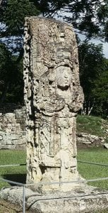 Stela H at Copan, Honduras, depicting the king 18 Rabbit. By HJDP (own work) CC-BY-3.0, via Wikimedia Commons
