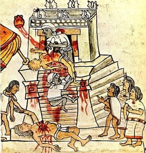 Aztec sacrifice, Magliabechiano Codex