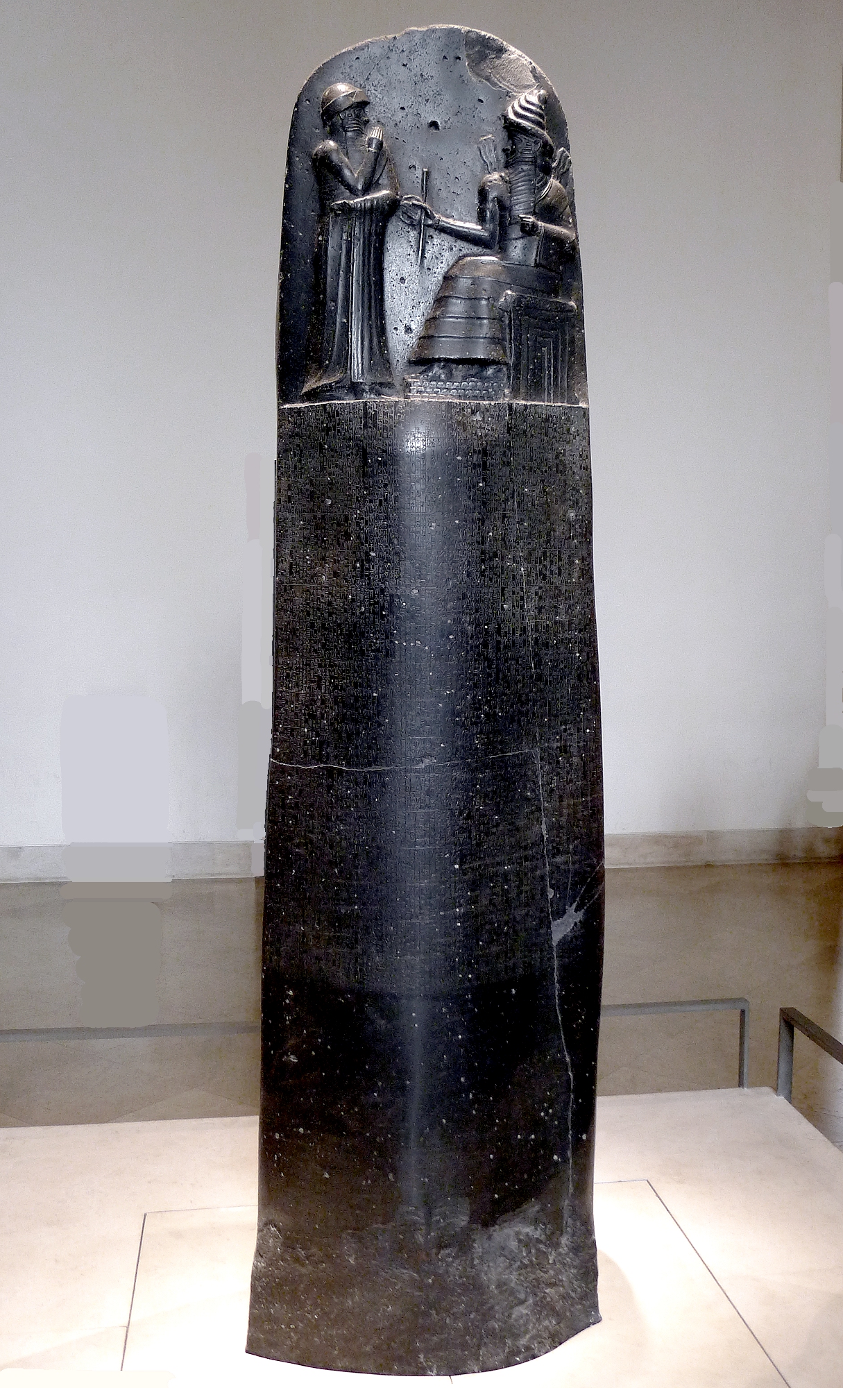 Code of Hammurabi stele. Louvre Museum, Paris. Mbzt 2011 [CC BY SA 3.0], via Wikimedia Commons