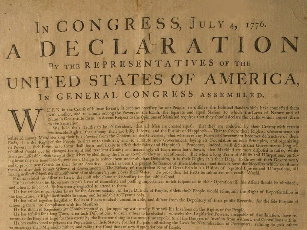 declaration of independence essay topic