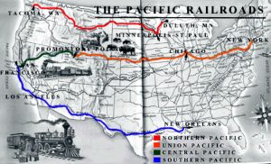 transcontinental railroad map